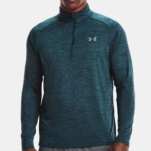 Under Armour Blue-Green Quarter-Zip Pullover